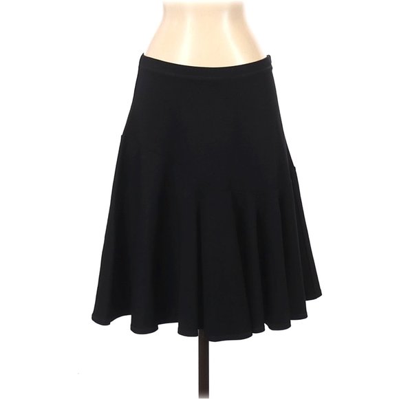 CABI #3098 Black Ponte Fit+Flare Skater Skirt sz 8 - Picture 4 of 10